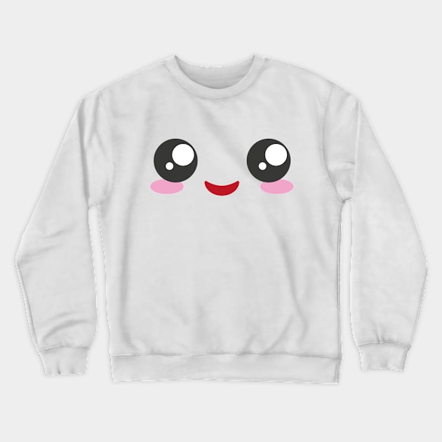 Kawaii Big Eyes Crewneck Sweatshirt by Food in a Can